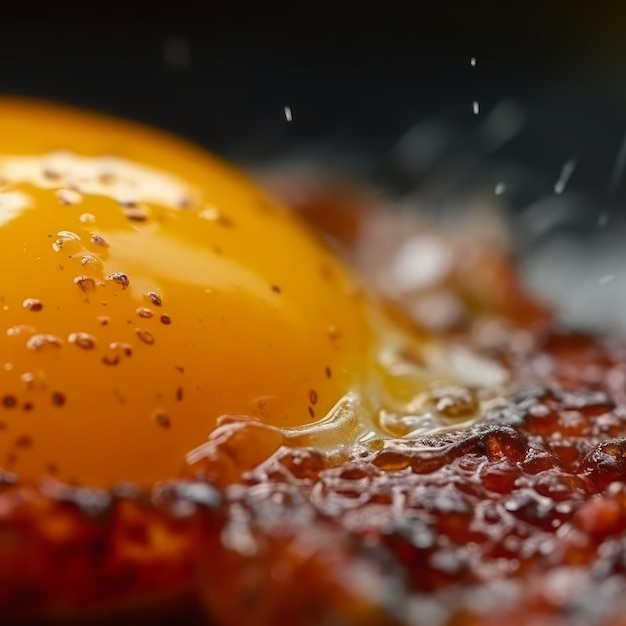 Primer plano de la comida del desayuno