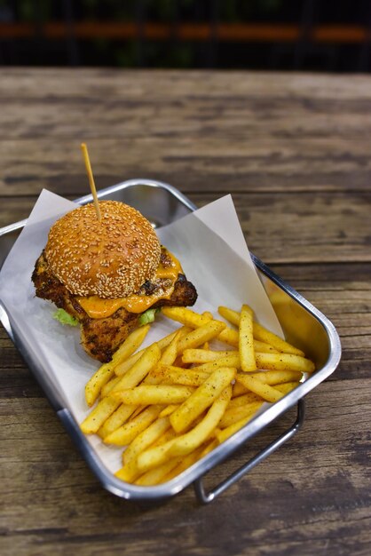 Foto primer plano de la comida en la mesa