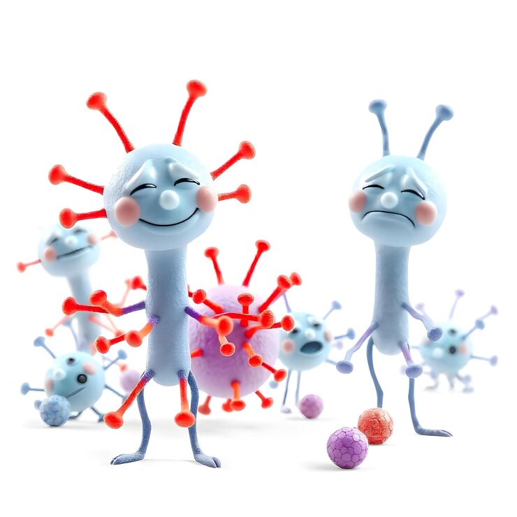 Primer plano del conjunto de Cute Germs