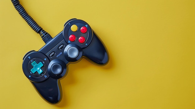 Un primer plano de un controlador de videojuegos