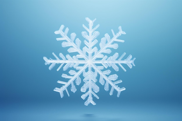 un primer plano de un copo de nieve