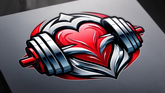 un primer plano de un corazón con una barra en una computadora portátil