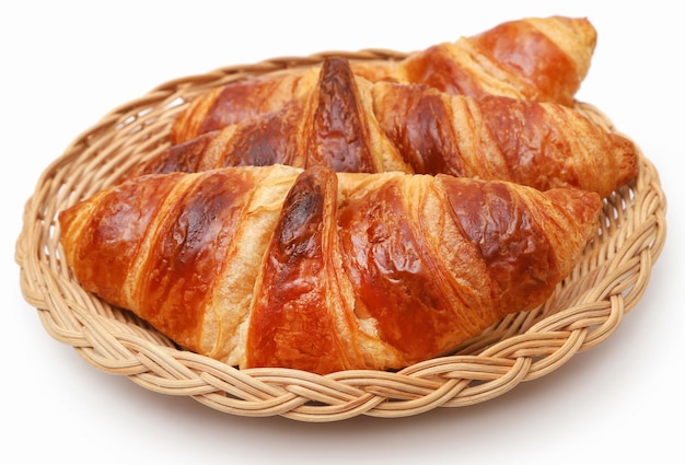 Primer plano de croissant sabroso