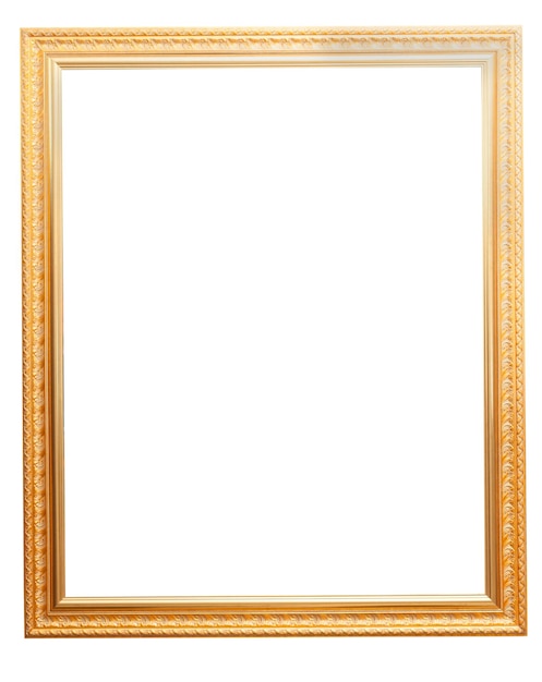 Primer plano de un cuadro en blanco contra un fondo blanco