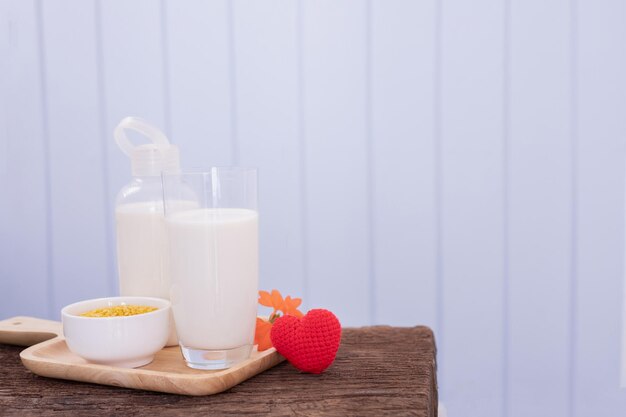 Foto primer plano del desayuno en la mesa