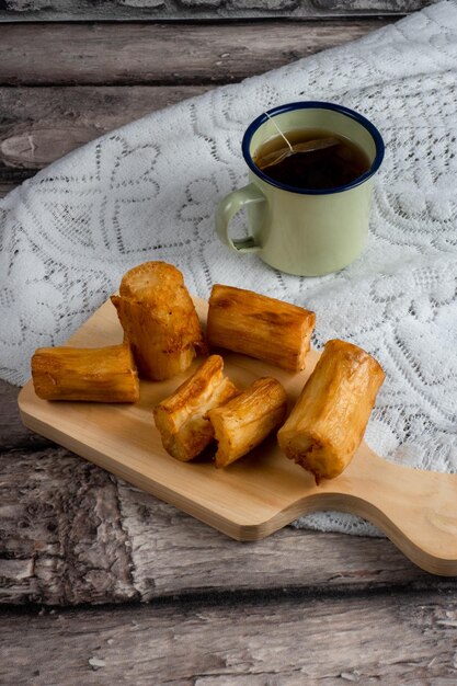 Foto primer plano del desayuno en la mesa