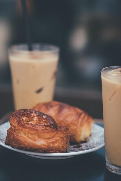 Foto primer plano de un desayuno en tokio