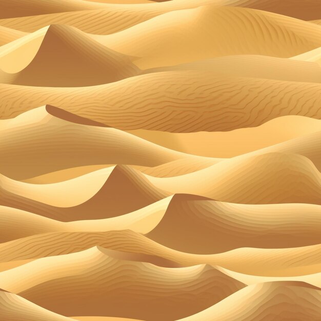 un primer plano de un desierto con algunas dunas de arena generativa ai
