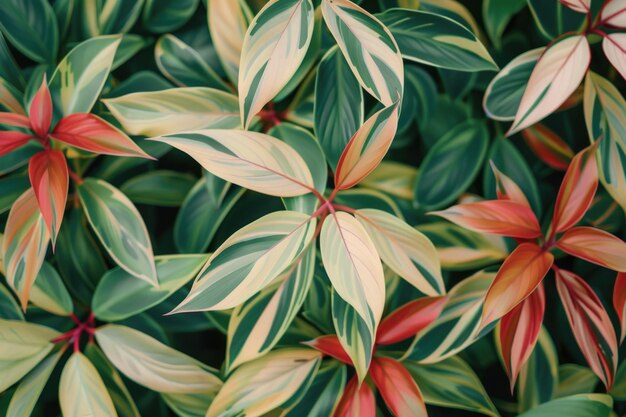 Un primer plano detallado de una planta con hojas verdes exuberantes adecuadas para ilustraciones botánicas