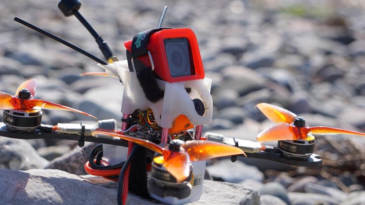 Foto primer plano del día de los drones