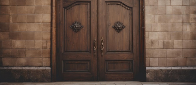 Primer plano de la entrada de la puerta
