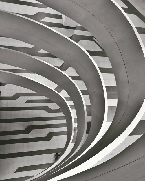 primer plano, de, escalera de caracol