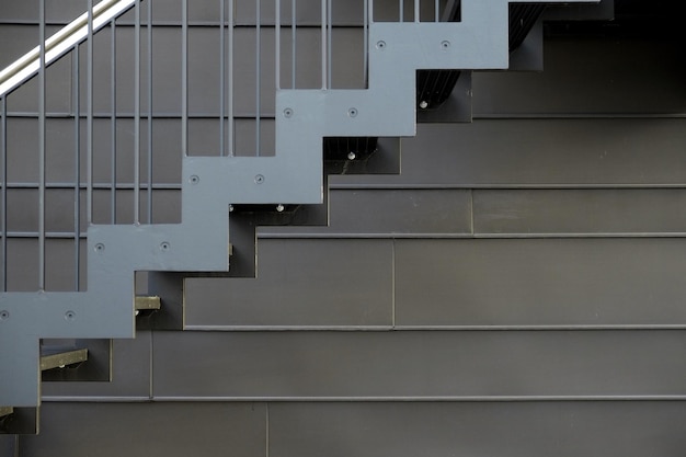 Primer plano de las escaleras