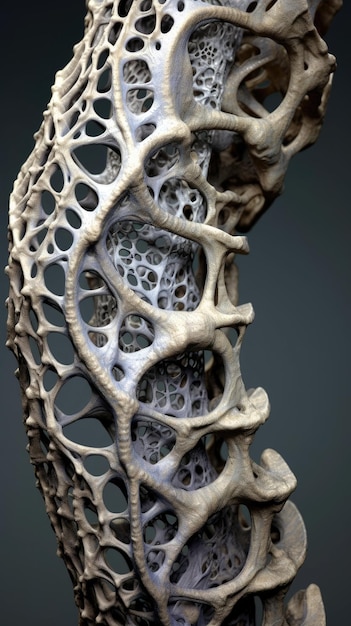 Foto un primer plano de una escultura