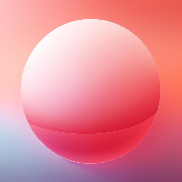 Foto un primer plano de una esfera con un fondo borroso generativo ai