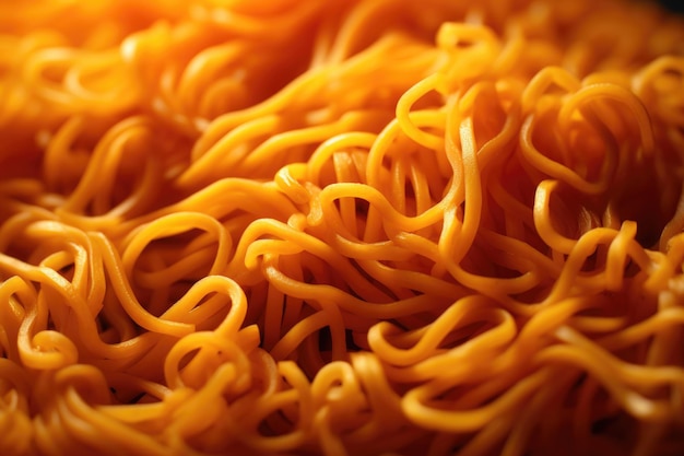 Un primer plano de espagueti