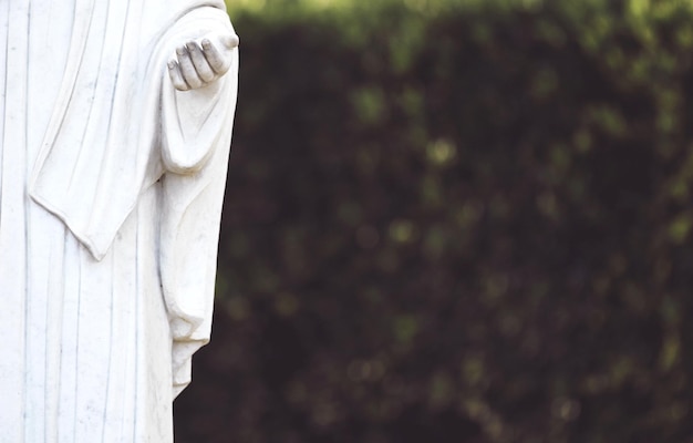 Foto primer plano de la estatua