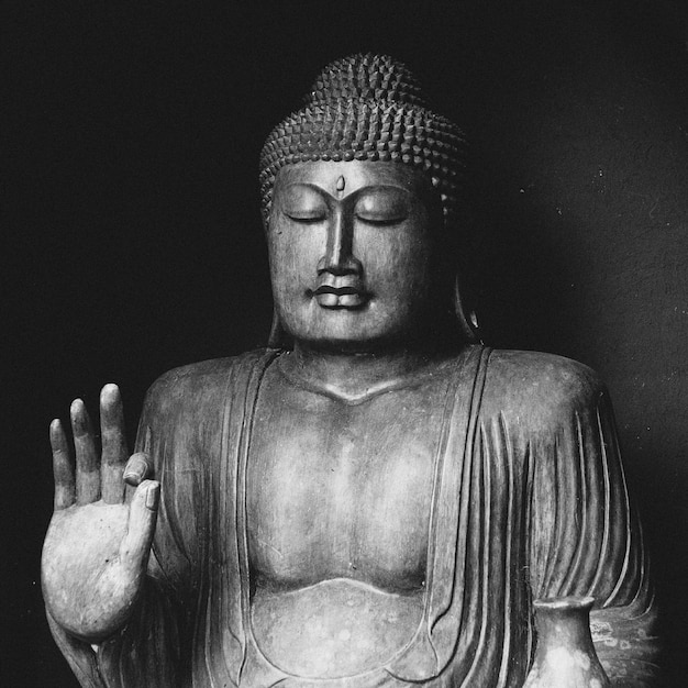 Foto primer plano de la estatua