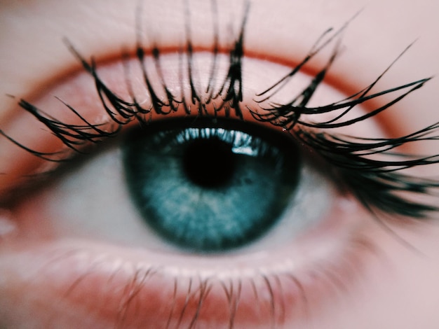 Primer plano extremo del ojo de la persona