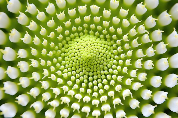 Primer plano extremo de un patrón de flor de lirio del valle