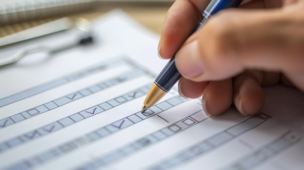 Un primer plano de la firma de un documento