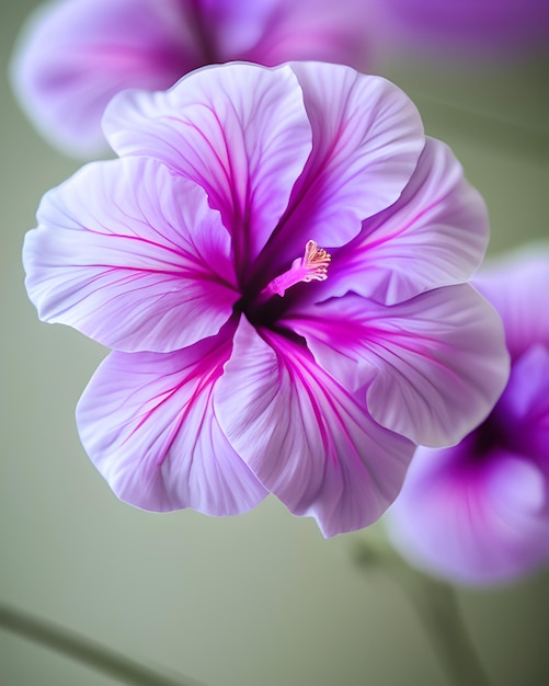 Un primer plano de una flor con un centro rosa