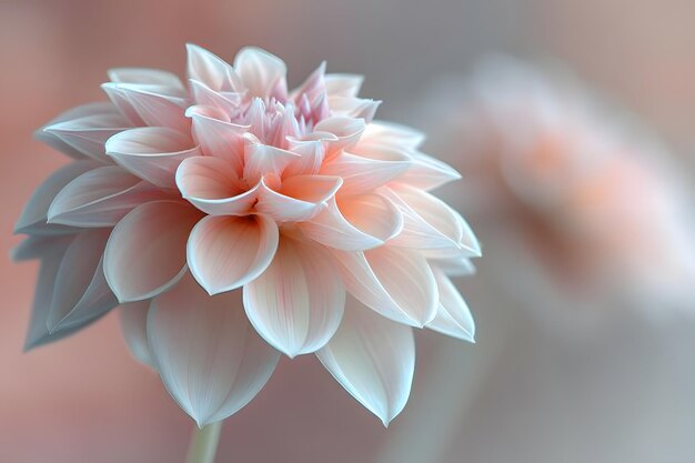 Un primer plano de una flor con un fondo borroso