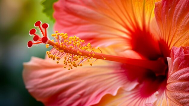 Foto un primer plano de la flor del hibisco