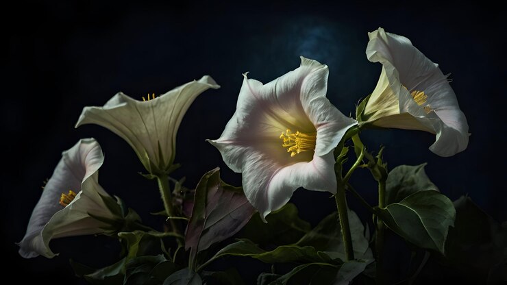 un primer plano de una flor con la luz que entra a través de ella
