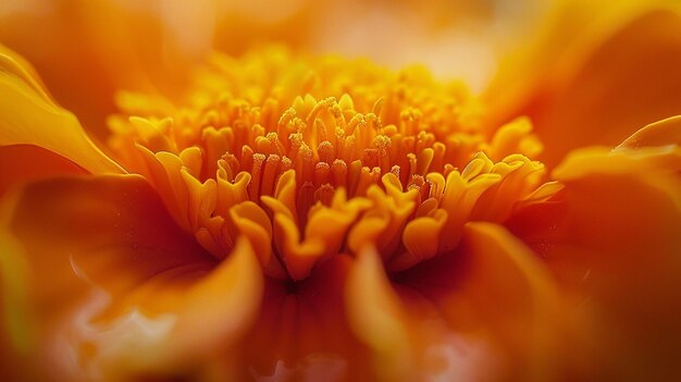 Primer plano de la flor de manígolda mágica en detalle macro