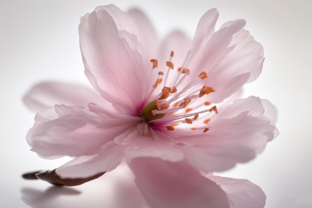 Un primer plano de una flor con la palabra cereza