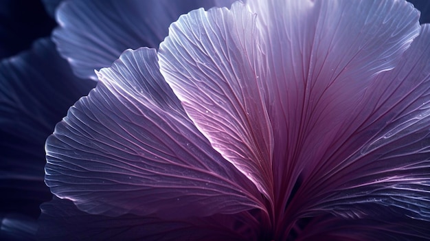 un primer plano de una flor con la palabra hibisco en ella