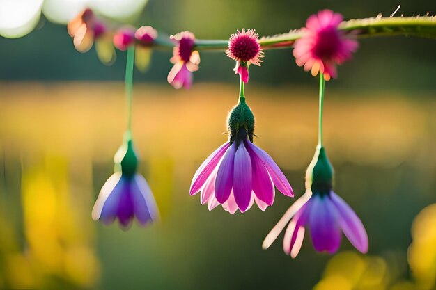 un primer plano de una flor con la palabra " primavera " en ella