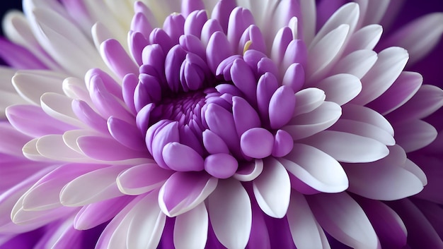 Un primer plano de una flor con pétalos de color púrpura