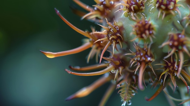 Un primer plano de una flor que florece en una planta