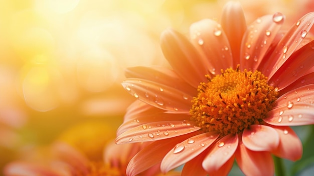 Un primer plano de una flor que simboliza el efecto positivo de la naturaleza y las actividades al aire libre en nuestro