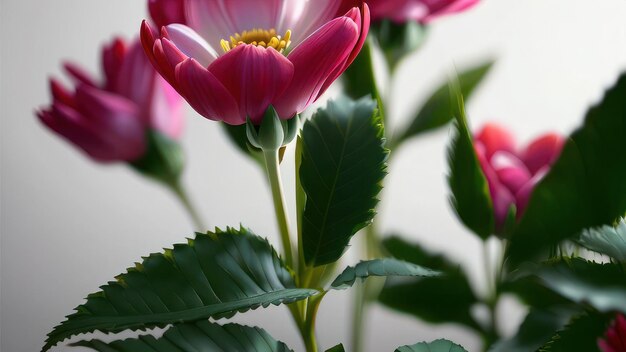 Un primer plano de una flor