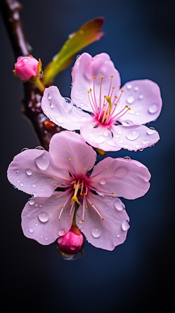 Foto un primer plano de una flor