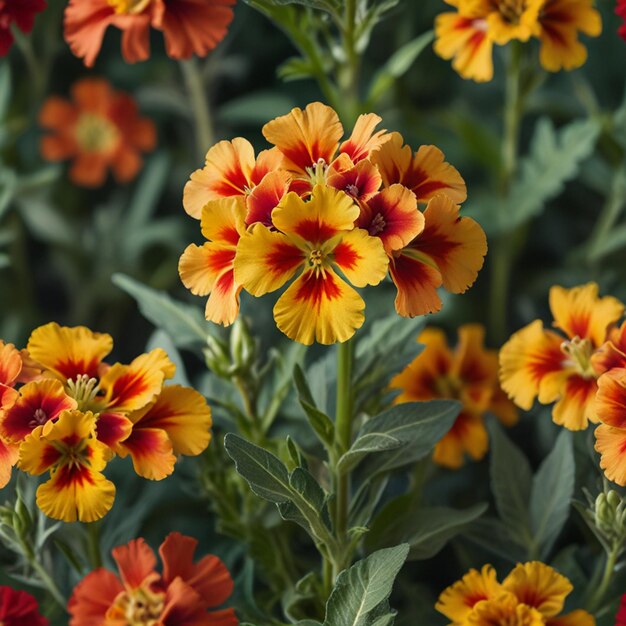 Foto un primer plano de las flores con el nombre de la nuez