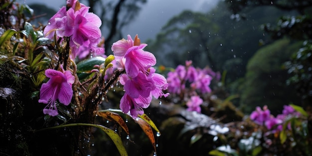 Foto un primer plano de flores