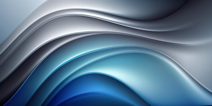 Primer plano de fondo abstracto azul y blanco con ai generativo de patrón de onda ondulada