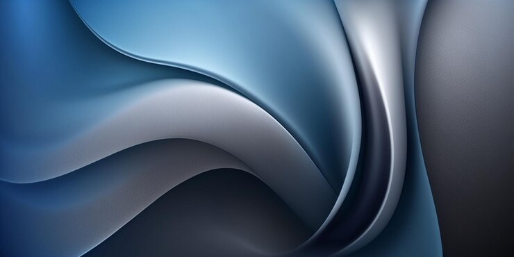 Primer plano de fondo abstracto azul y negro con ai generativo de curva curva