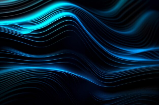 Un primer plano de un fondo abstracto azul y negro generativo ai