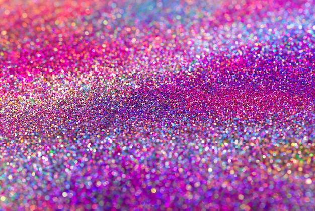 Primer plano de fondo abstracto de brillo colorido