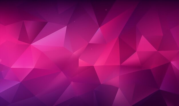 un primer plano de un fondo abstracto rosa y púrpura con triángulos generativos ai