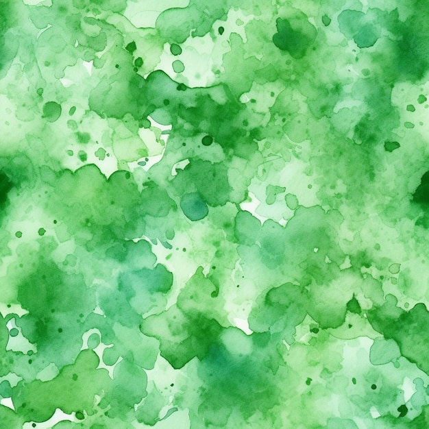 un primer plano de un fondo de acuarela verde y blanco ai generativo