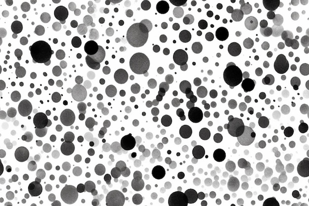 Un primer plano de un fondo en blanco y negro con círculos generativos ai