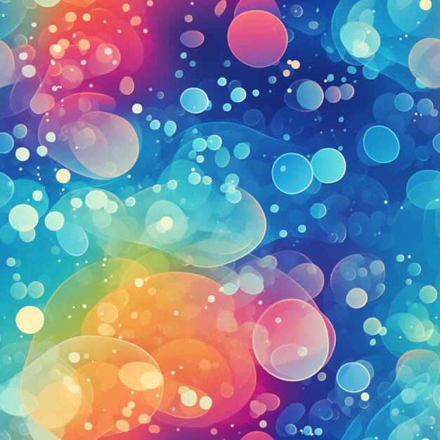 un primer plano de un fondo colorido con burbujas de diferentes colores