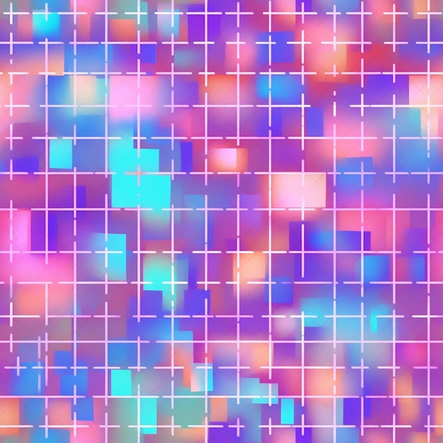 Un primer plano de un fondo colorido con cuadrados y cuadrados ai generativo