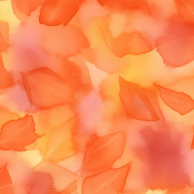 Un primer plano de un fondo colorido con hojas y flores generativo ai